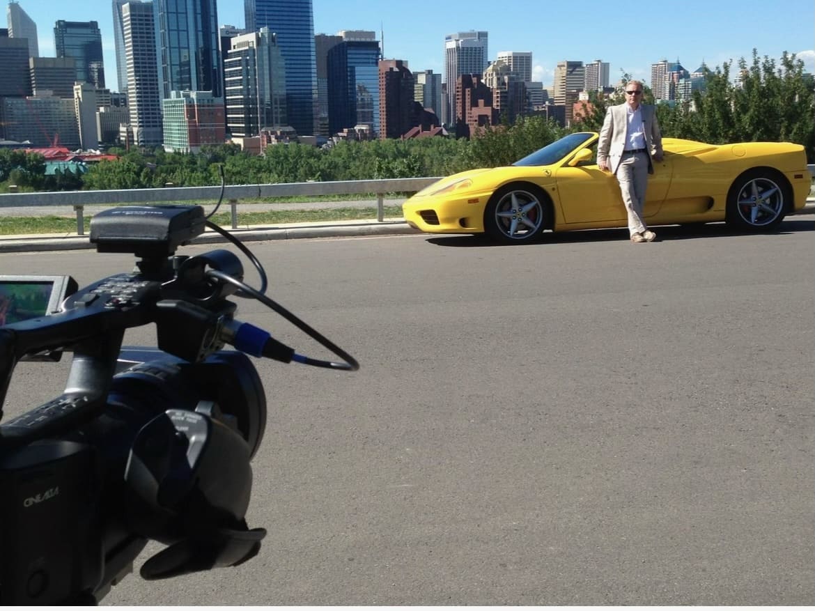 Douglas Vermeeren Standing with yellow car