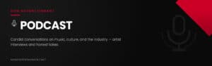 Now Entertainment Podcast category banner with microphone icon